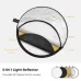 Front view diagram displaying the five color surfaces of K&F Concept KF18.0002 80cm 5 in 1 Circular Lighting Reflector.