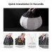 Step-by-step setup view of K&F Concept KF18.0009 Lantern Softbox illustrating quick installation.