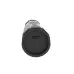 Top view of compact round end cap of the Ulanzi VL110 light showing power interface detail