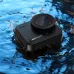 Waterproof view of ACEFAST X1 Action Camera partially submerged with splashes highlighting durability.