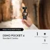DJI Osmo Pocket 4 standard Combo kit with mic, fill light, and gimbal clamp for creators
