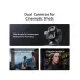 DJI Osmo Pocket 4P feature graphic highlighting dual cameras for cinematic shots.