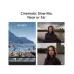 DJI Osmo Pocket 4P feature graphic showcasing cinematic slow motion and clear 4K video capture.