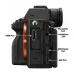Side view of Sony a7 V Mirrorless Camera highlighting HDMI, USB, microphone, and headphone ports near lens mount.