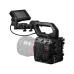 Front angled view of Canon EOS C400 6K Full-Frame Digital Cinema Camera with top handle and monitor mount.