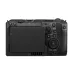 Rear view of Canon EOS C50 7K Full-Frame RF Mount Video Camera showing LCD screen and control buttons.