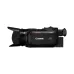 Left side view of Canon XA60 Professional 4K UHD Camcorder with lens hood and compact broadcast design.