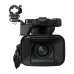 Front view of Canon XF605 Professional Camcorder featuring wide lens, top handle, and accessory mount.