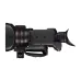 Top view of Canon XF605 Professional Camcorder showing microphone, handle, and control layout.