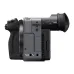 Side view of the black Sony FX2 cinema camera showing the grip and power/audio ports.