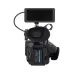 Sony PXW-Z200 camcorder rear view with viewfinder, display, controls and professional body design.
