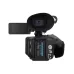 Sony PXW-Z200 professional camcorder rear view showing battery compartment and connectivity ports.