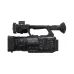 Sony PXW-Z200 professional camcorder side view showing controls, G Lens and ergonomic handle.