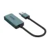 Front angled view of Onten OTN-US331 HDMI Video Capture Card with integrated USB cable.