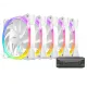 Antec Fusion 120 ARGB Case Fan White (5 in 1 Pack)