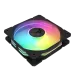  ASUS TUF Gaming TR120 ARGB cooling fan with bright multi-color RGB illumination.