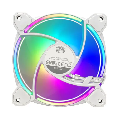 Cooler Master Masterfan MF120 Halo 2 3 In 1 Case Fan White
