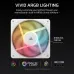 Corsair RS120-R ARGB Casing Cooling Fan with vivid multicolor lighting and motherboard sync compatibility.