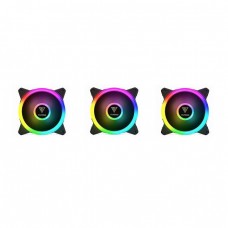 Gamdias AEOLUS M2 1203 Lite 120mm RGB PC Case & Radiator Fan (3 Fans Pack)