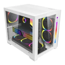 1STPLAYER SP7 White Mid Tower RGB Gaming Case