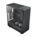 Side view of Antec 900 Casing with transparent panel showing two bottom fans and one rear cooling fan.