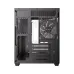 Rear view of Antec CX M2 ARGB Casing showing exhaust fan, expansion slots, and PSU mount with hexagonal ventilation.