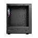 Interior view of Antec VX510 ARGB Casing showing rear RGB fan, ventilation slots, and front I/O ports.