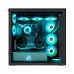 Interior view of Arctic Xtender VG Casing showing RGB fans, Arctic CPU cooler, and clean cable management.