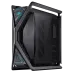 Side profile of the Asus ROG Hyperion GR701 BTF Edition Casing with RGB-lit internals and sleek black-metallic finish.