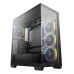 DeepCool CG580 4F V2 gaming case with tempered glass panels and four RGB cooling fans
