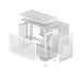 mesh view of Deepcool CH260 WH