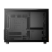Interior view of the Gamdias ATHENA M4M WOOD Casing showing PSU shroud, vertical GPU mount, and cable cutouts.