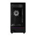 Side transparent view of Gamdias ATLAS M5 CG ARGB Casing revealing RGB fans and internal components.