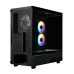 Side panel view of Gamdias ATLAS M5 ARGB Casing showing RGB fans and perforated rear ventilation.