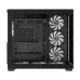 Interior view of Gamdias AURA GC107 ELITE Casing with multiple GAMDIAS cooling fans and spacious layout.