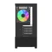 MaxGreen 190B black PC case with RGB rear fan and open side panel design