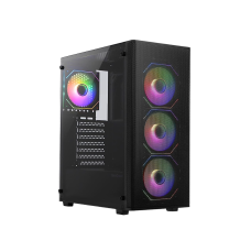 MaxGreen PS195-15 Mid Tower ATX Gaming Casing With 4x M57 ARGB Fan