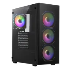 MaxGreen PS195-15 Mid Tower ATX Gaming Casing With 4x M57 ARGB Fan