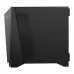 Top-down view of the MSI MEG PROSPECT 700R Casing, emphasizing its minimalist top panel with a subtle triangle-patterned vent and brand logo.