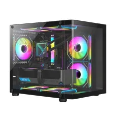 PC Power Icecube Edge Infinity BK mATX Mid Tower Gaming Casing