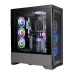 Thermaltake CTE T500 Air build with RGB fans and custom liquid cooling, visible through tempered glass side panel.
