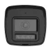 Close-up view of the front of a black Hikvision DS-2CE16D0T-LXTS surveillance camera, showing the lens and light sensor.