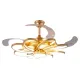 Qulik Q-K62288 48" Decorative Chandelier Ceiling Fan With Light and Remote