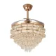 Qulik Q-K6323 48" Decorative Chandelier Ceiling Fan With Light and Remote