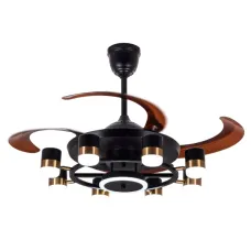 Qulik Q-K6503 48" Decorative Chandelier Ceiling Fan With Light and Remote
