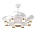 Qulik Q-K6503 48" Decorative Chandelier Ceiling Fan With Light and Remote