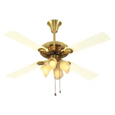 Usha Fontana Lotus 50" Decorative Chandelier Ceiling Fan With Light