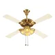 Usha Fontana Orchid 52" Decorative Chandelier Ceiling Fan With Light