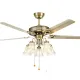 Yamada Y-503 52" Decorative Chandelier Ceiling Fan With Light and Remote