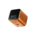 Anker Nano 45W Type-C GaN Adapter in orange with digital display showing charging status for iPhone